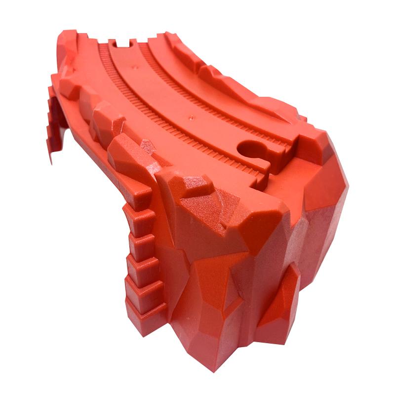 Bulk Train Track Scene Accessories Red Curved Bridge Pier Assembly Game Compatible with Electric Train Boys' Toys S29-7