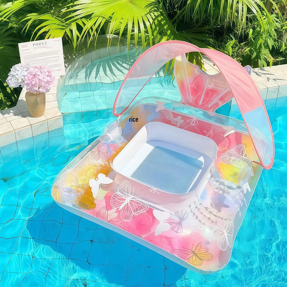 New Style Daisy Stripe Inflatable Pool Float Lounger