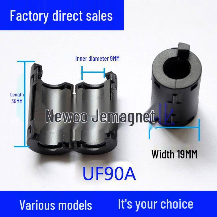 Anti-Interference Snap-On Ferrite Core Magnetic Ring with EMC Nickel-Zinc Shielding.
