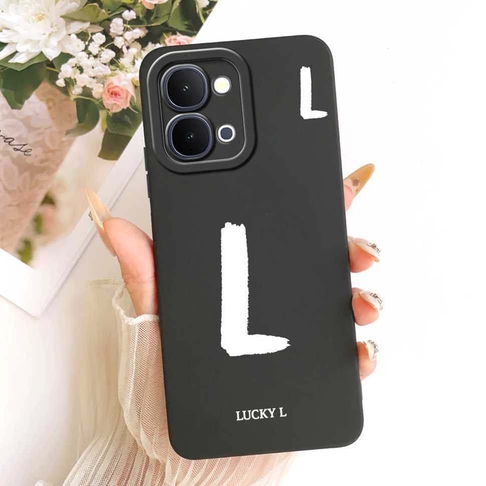 For vivo Y31d 4G V2543 6.75"Case Simple Letter Lucky Silicone Full Protcetion Back Cover For Vivo Y 31d Y31D 4G Phone Cases Capa