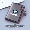 EYAG3 For BMW Leather Car Logo Driver License Card Storage Bag Coin Zipper Purse E87 E70 E91 E30 G20 E92 E93 E60 E46 E90 G30 E53 X1