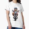 Squirrel On a Motorbike Funny Gift for the Pet Lover and Bikers Classic T-Shirt