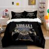 Nirvana Band Artwork Design Bedding Duvet Cover Set Duvet Cover Pillowcases  (1*Duvet Cover 2*Pillowcases, Without Duvet Insert)