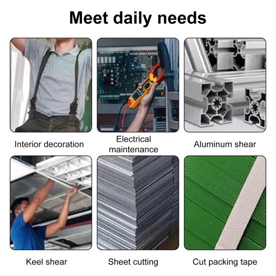 Průmyslová nůžková řezačka na ostrou ocel s vysokým obsahem uhlíku Víceúčelový nástroj na řezání železných plechů pro dílnu Home