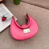 Simple and Fashionable Underarm Women's Bag with Unique Design for Commuting, Single-shoulder Crescent-shaped Bag