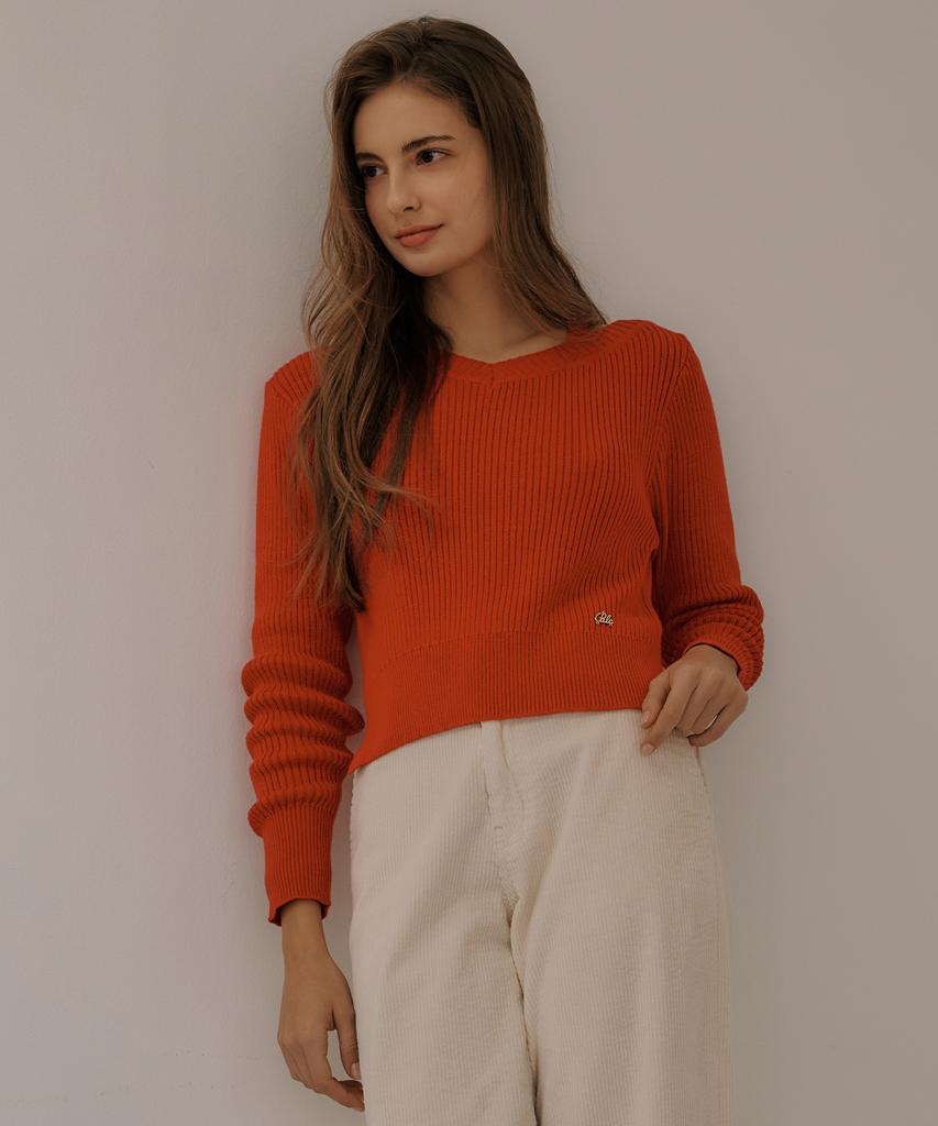 PLAC WOMEN Off-Shoulder Knit Red