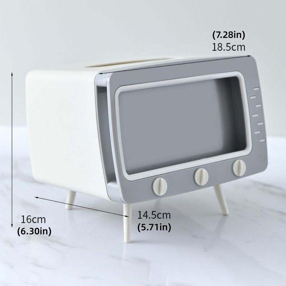 Square Paper Storage Box Phone Holder Tissue Dispenser TV Desktop Tissue Box  Household