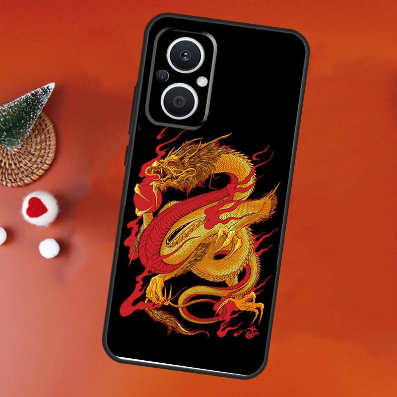 Chinese Style Crane Dragon Case For OPPO Find X9 X8 X5 X6 Pro OPPO Reno 14 12 10 13 Pro 14F 13F 12F 11F 7 8 Lite Cover