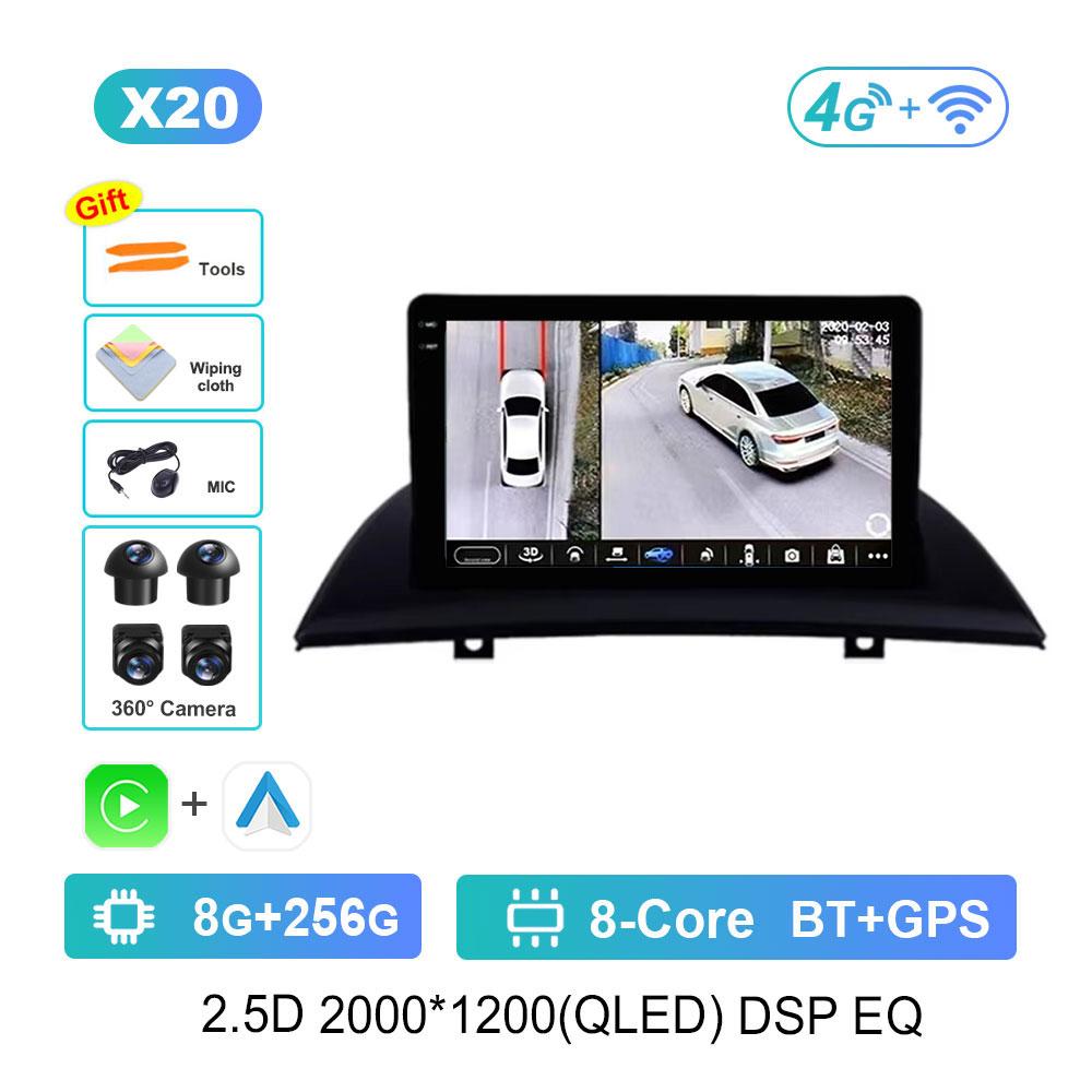 Bluetooth Android OS WiFi for BMW X3 E83 2004 - 2012 Car Radio Multimedia Player DSP Stereo GPS 4G Split Screen Cooling Fan