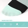 4 Paires Chaussettes de Compression pour Hommes et Femmes Chaussettes Montantes Rayées Chaussettes de Sport pour Athlétisme Extérieur Randonnée Course Cyclisme
