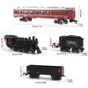 Zmart Klassischer Elektrischer Eisenbahnzug Dampflokomotive Lichter und Geräusche Aktiviert durch Hinzufügen von Wasser Elektrisches Eisenbahnmodell Dampflokomotive Eisenbahnset
