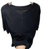 Tops de punto para mujer, camiseta de manga corta con escote en V, sencilla, a la moda, para el verano