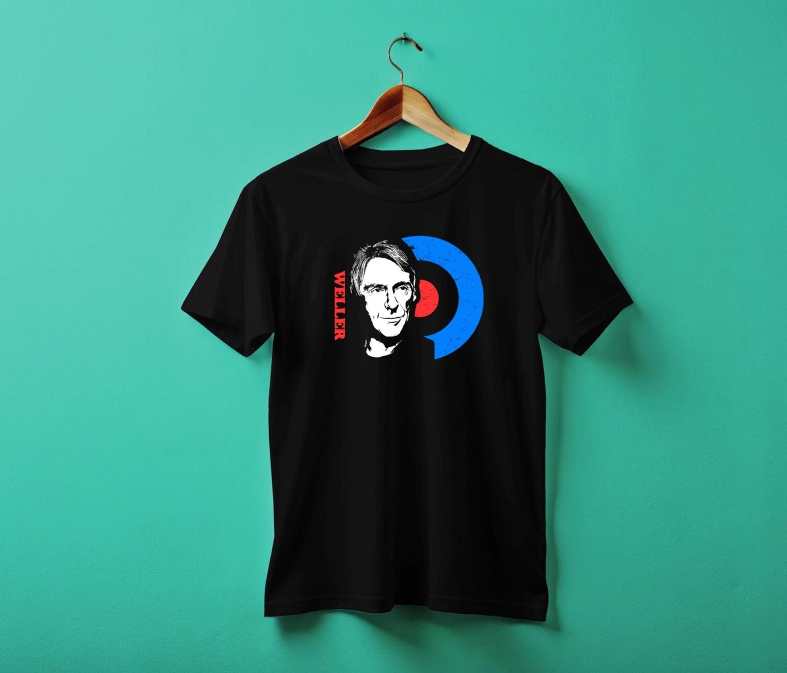 Men s and Women s T-shirts Paul Weller Custom t-shirt BLACK XL