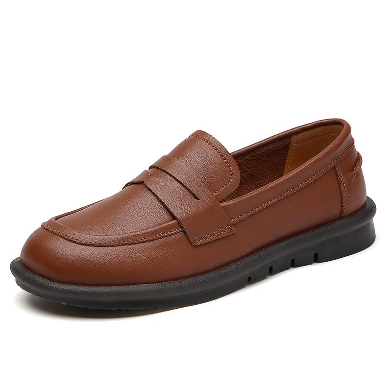 Autumn 2022 Korean Style Casual Slip-on Loafers for Middle-aged and Elderly Women