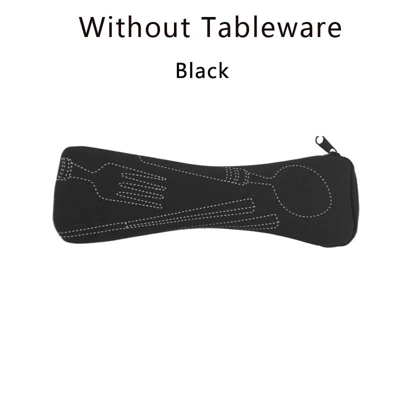 Portable Tableware Bag Cutlery Storage Bag Travel Packaging Storage Box Picnic Fork Spoon Knife Pouch Bag Without Tableware