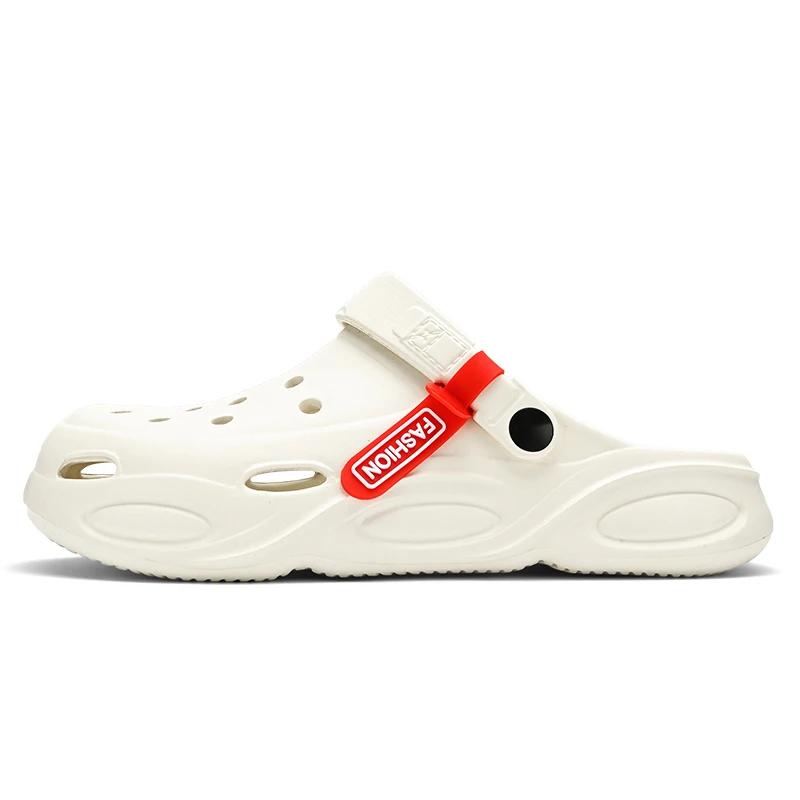 Summer Slippers Men Classic Hole Shoes Comfy Soft Sole Outdoor Indoor Men's  Garden Clogs Beach Shoes Slides