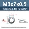 Yigu Oversized Thickened 201 Stainless Steel Flat Washers for M3, M4, M5 Industrial Use