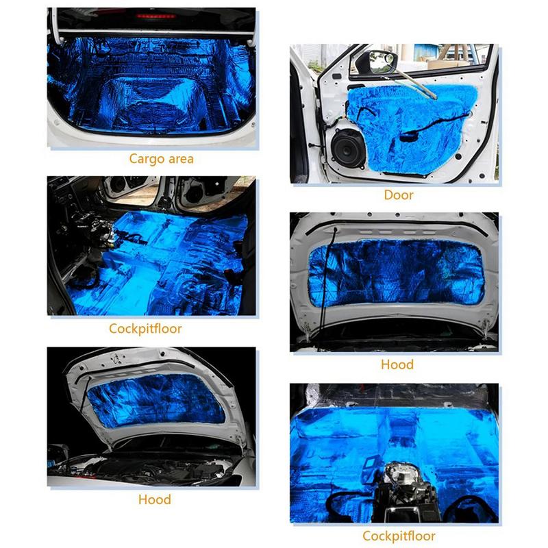 Self-adhesive 100x50cm Thermal Insulation For Car, Car Acoustic Insulation Rubber Pad, 5MM 10MM 15MM 20MM Thickness Optional