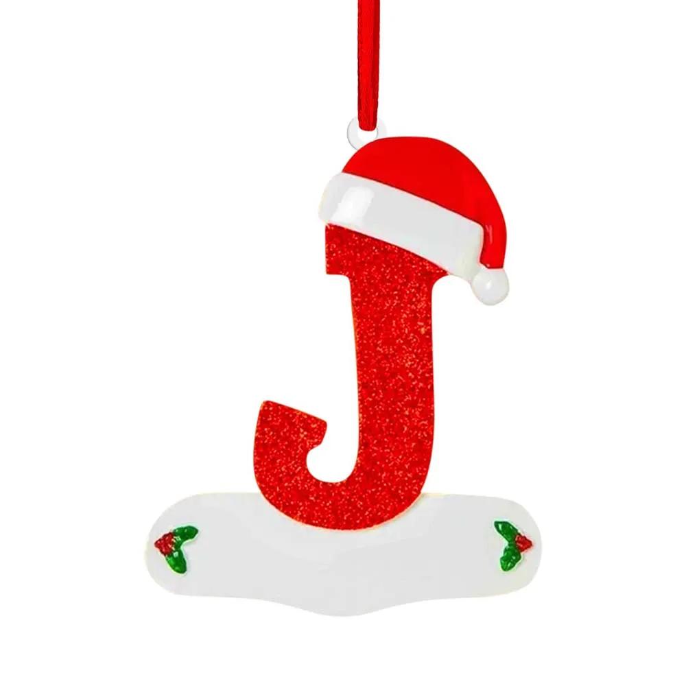 Christmas Letter Pendant Ornament Decor Set with 26 DIY Alphabet