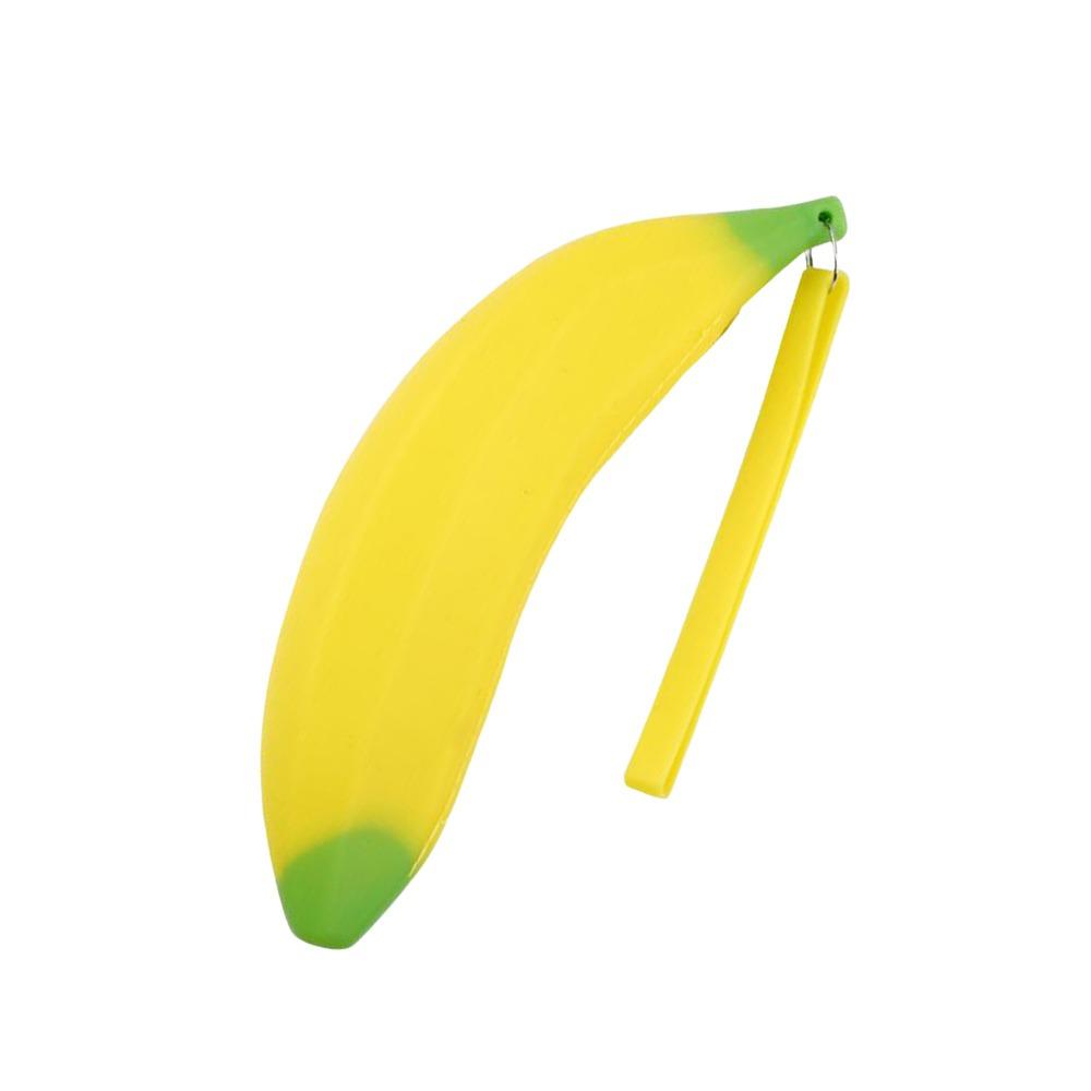 Silicone Pencil Case Cat Paw Design Stationery Organizer Multi-functional Pen Bag Gift Banana