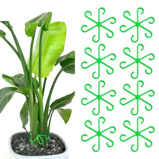 40 Stück Pflanzenständer Kunststoff Weiche Pflanzenstütze Mehrere Größen Aufrechtes Wachstum Rund Standsicherer Halter