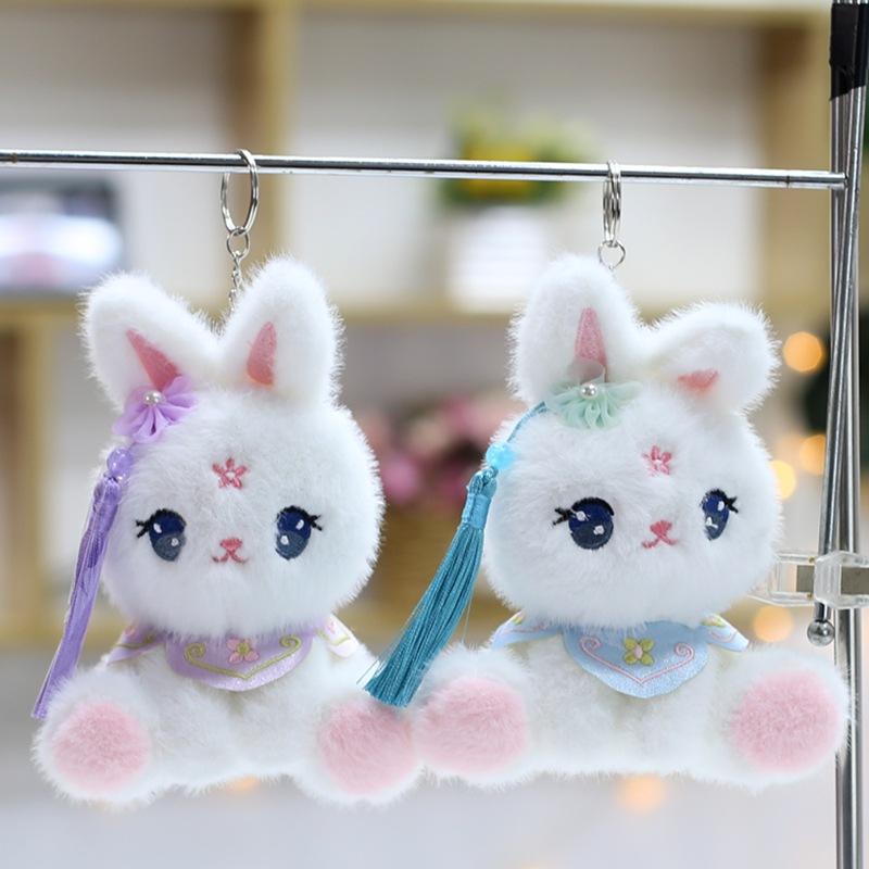 New Cute and Cute Little Rabbit Pendant Plush Toy Dolls and Bags and Exquisite Keychain