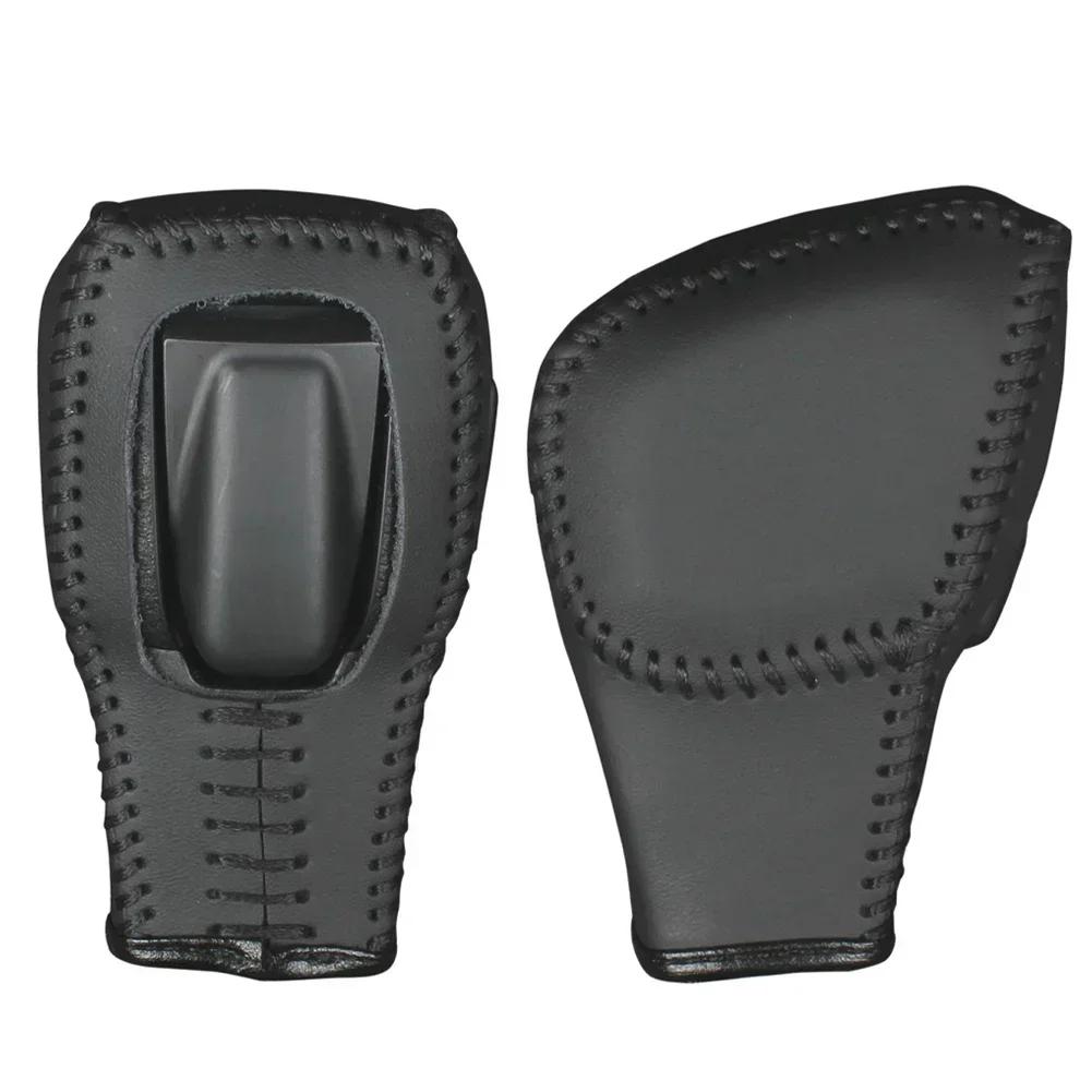 Car Gear Leather Interior Gear Shift Knob Head Cover Leather LHD Sticker Accessories for Ford Everest Ranger Review 2020 - 2024