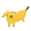 Banana Dog Sculpture Resin Funny Lovely Lightweight Banana Dog Art Decoration for Home Desktop L 20x9cm 7.9x3.5in