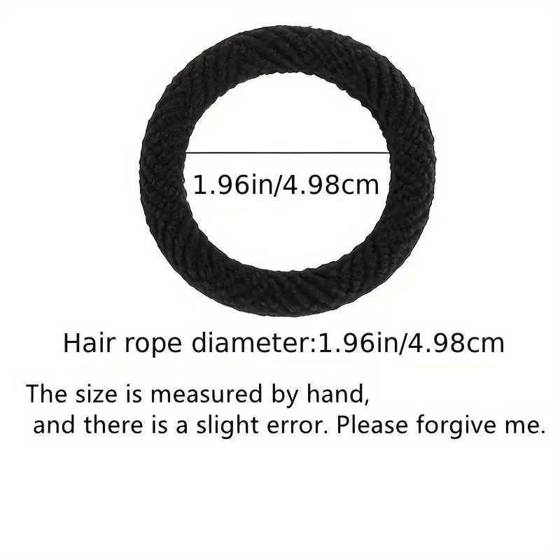 20Pcs High Elastic Hair Rope for Whoen Polychrome Bold Hair Band Thick Seamless Ponytail Rope Rubber Band Daily Hair Accessories