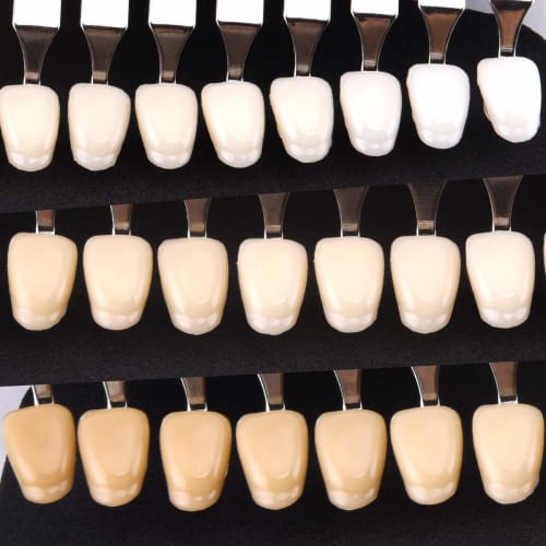 TopSeller Tooth Shade Guide, Color Swatch for Whitening, 3D Dental Arch Model, 20 Colors, 20 Levels, Storage Case Included