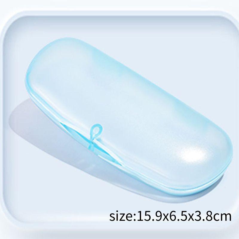 Transparent Glasses Case Plastic Glasses Storage Box Simple Portable Students Glasses Cover Flat Mirror Myopia Sunglasses Case