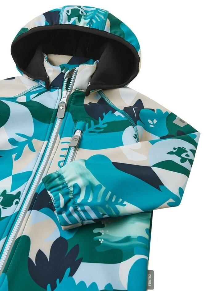 Детская куртка Reima Vantti из софтшелла зеленого цвета