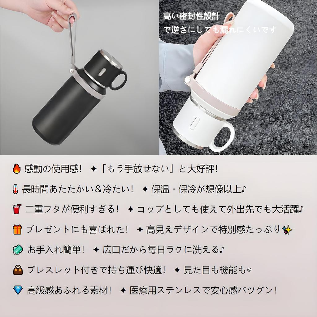IOLOYU 600ml Vacuum Insulated Water Made of 316 Stainless with Insulated for Hot and Cold Easy to with for Kids and Girls Bottle, Medical-Grade Steel,