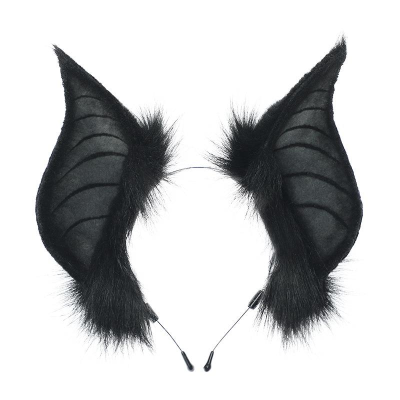 Simulation Halloween Day Headwear cos Show Accessories Bat Beast Ears Headband Dress Up Headband Hair Accessories