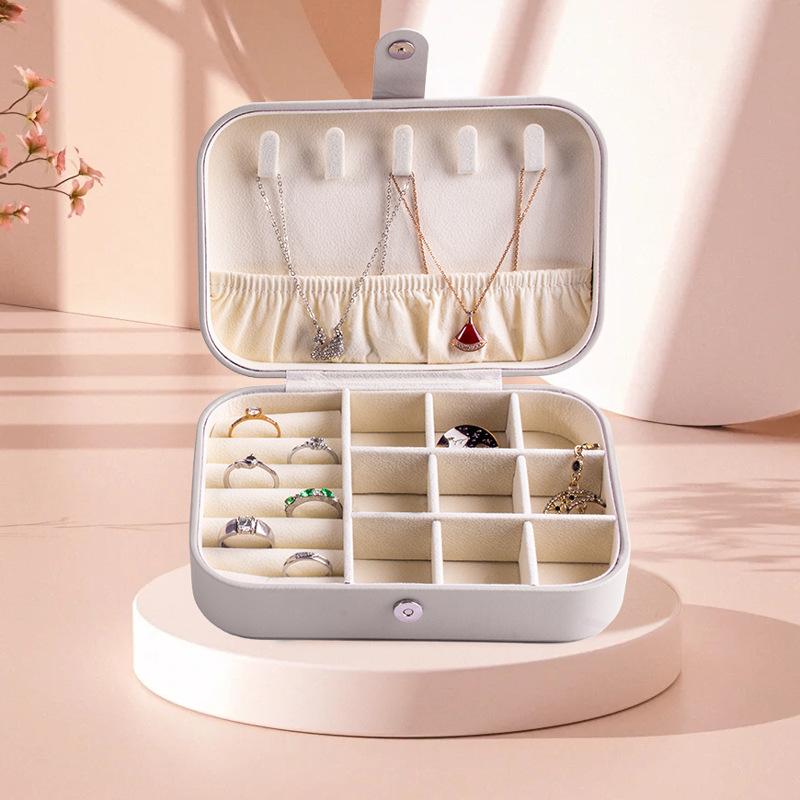 Portable Jewelry Box European Princess Travel Korean Hand Jewelry Jewelry Bag Earrings Ring Small Storage Box