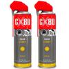 Cx80 Duo Spray Lithium Calcium Grease For Bearings And Joints Nlgi 2 Ep 0.5L X2