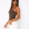 Women Summer Slim Versatile Camisole Vest Suspenders U-Neck Inside Bottoming Shirt Short Inner Tank Top Solid Color