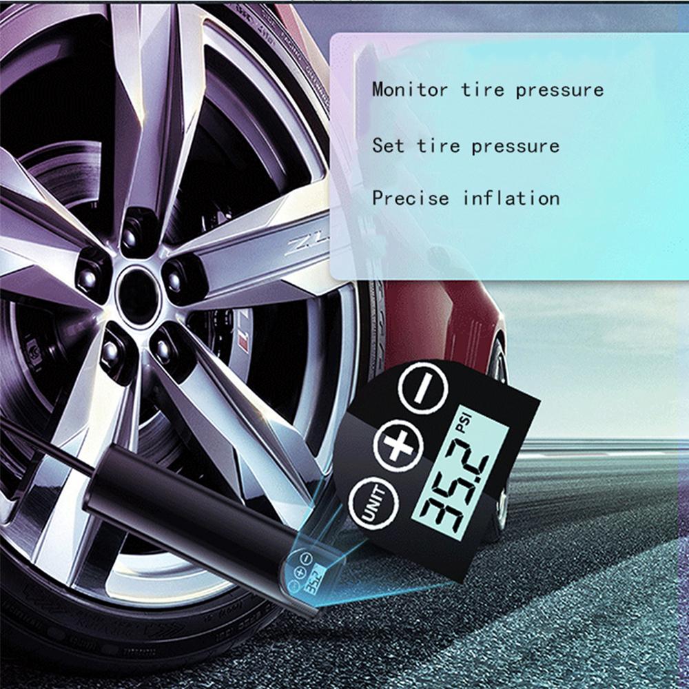 Portable 12V 150PSI Rechargeable Air Pump Tire Inflator Cordless Compressor Digital Car Tyre Pump for Car Bicycle Tires Balls
