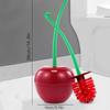 Cherry toilet brush, household long handle soft bristle toilet brush, daily necessities, creative clean brush,toilet brush