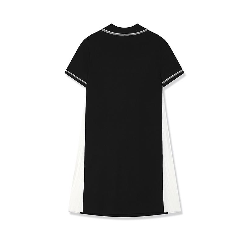 New FILA Short-Sleeved Dresses Women's Jet Black F11W518305F-BK