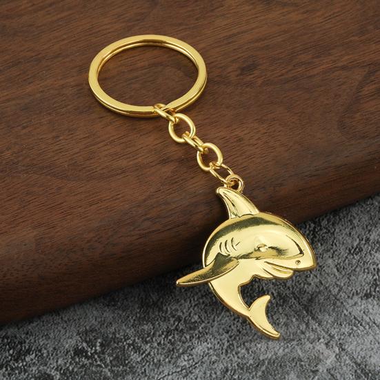 Shark Keychain Pendant Lightweight Metal Keychain Creative Sea Themed Keychains Bag Charms for Men Women Car Keys