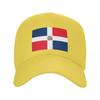 Custom Punk Unisex Dominican Republic Flag Baseball Cap Adult Adjustable Dad Hat Unisex Women Hip Hop Snapback Caps