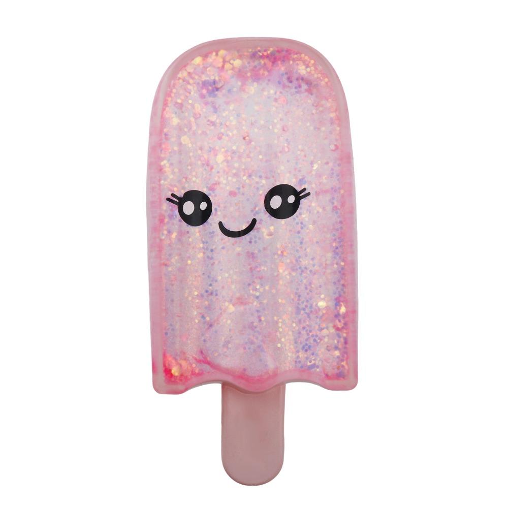 Glitter Maltose IJssqueeze Speelgoed Langzame Terugslag Simulatie Fidget Stressverlichting Decor roze