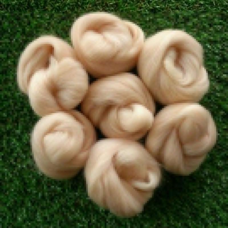 Multi Color Wool Felt Fibre for DIY Doll Needle Felting Wool Hand Spinning Needlework Raw Wool Roving