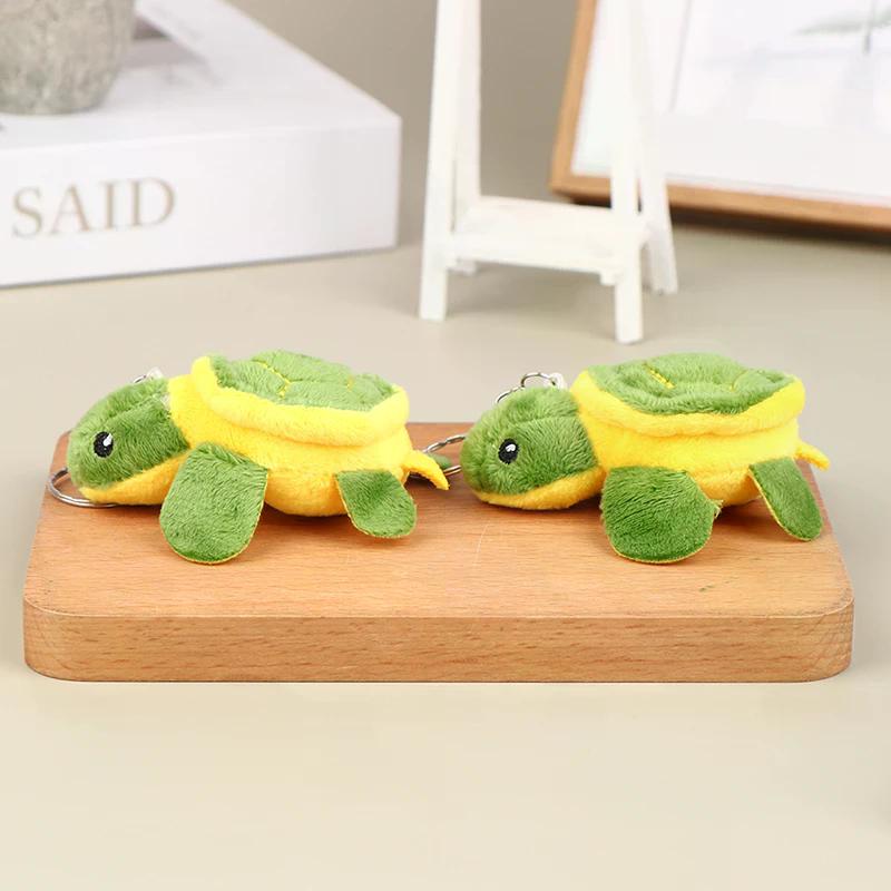 1Pc 10CM Cute Turtle Doll Stuffed Doll Cartoon Soft Plush Toy Keychain Bag Pendant Kid Gift