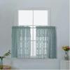 1 Pcs Kitchen Lace Window Screen Curtain Coffee Short Curtain Small Wear for Home Dormitory Bed