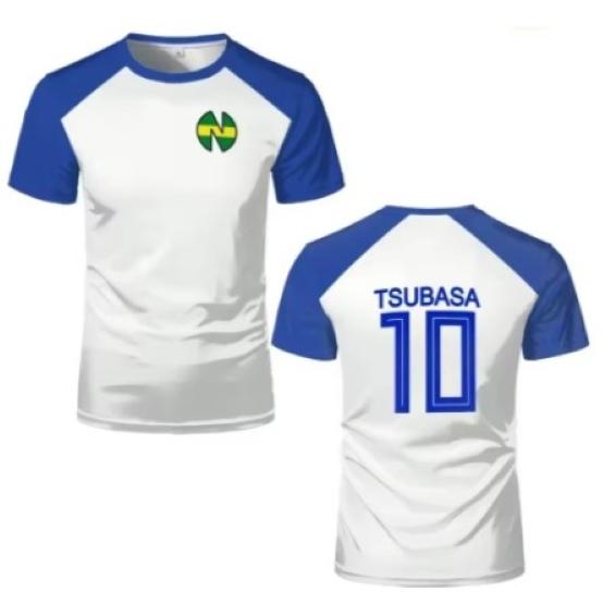 Japonia Cartoon Captain Tsubasa Atom Hutton fotbal fotbal tricou Jersey cosplay animație imprimare respirabil rapid uscat vintage mânecă scurtă uniformă