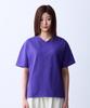 ADERNM Minimal Daily V-Neck T-Shirt Purple