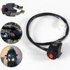 Off-road Motorcycle Headlight Modification Switch Red Start Flameout Horn Flashing Light Power ON-OFF Button for 22mm Handlebar