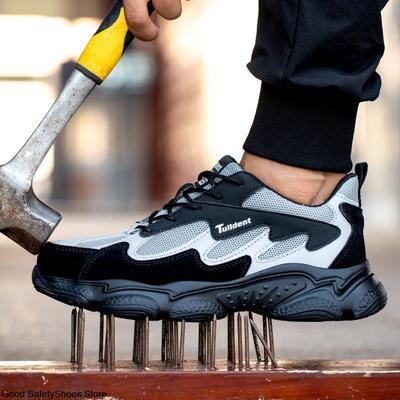 Men Work Safety Shoes Anti-puncture Working Sneakers Male Indestructible Work Shoes Boots Men Lightweight Men Shoes Safety Boots